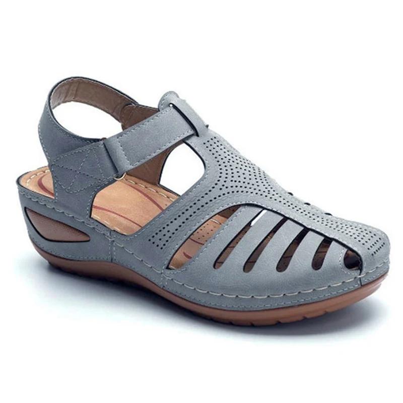 Women's Sandals 2024 Summer Shoes Sandals with Platform Wedges Comfortable Elegant Woman Low Heel Footwear Hollow Out Large Size