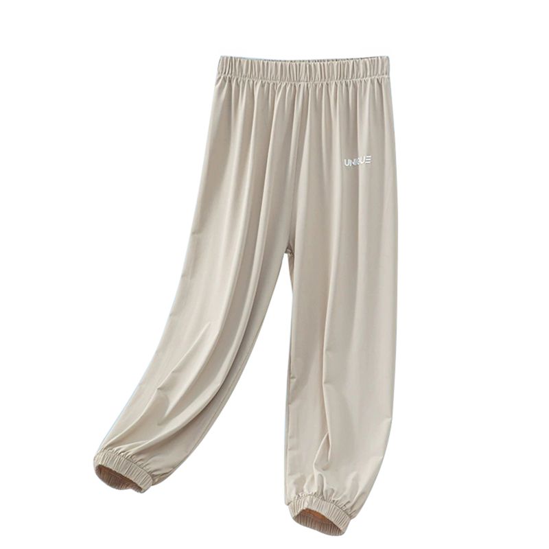 3-14 Years Kids Summer Lightweight Breathable Pants Sunscreen Anti-mosquito Pants