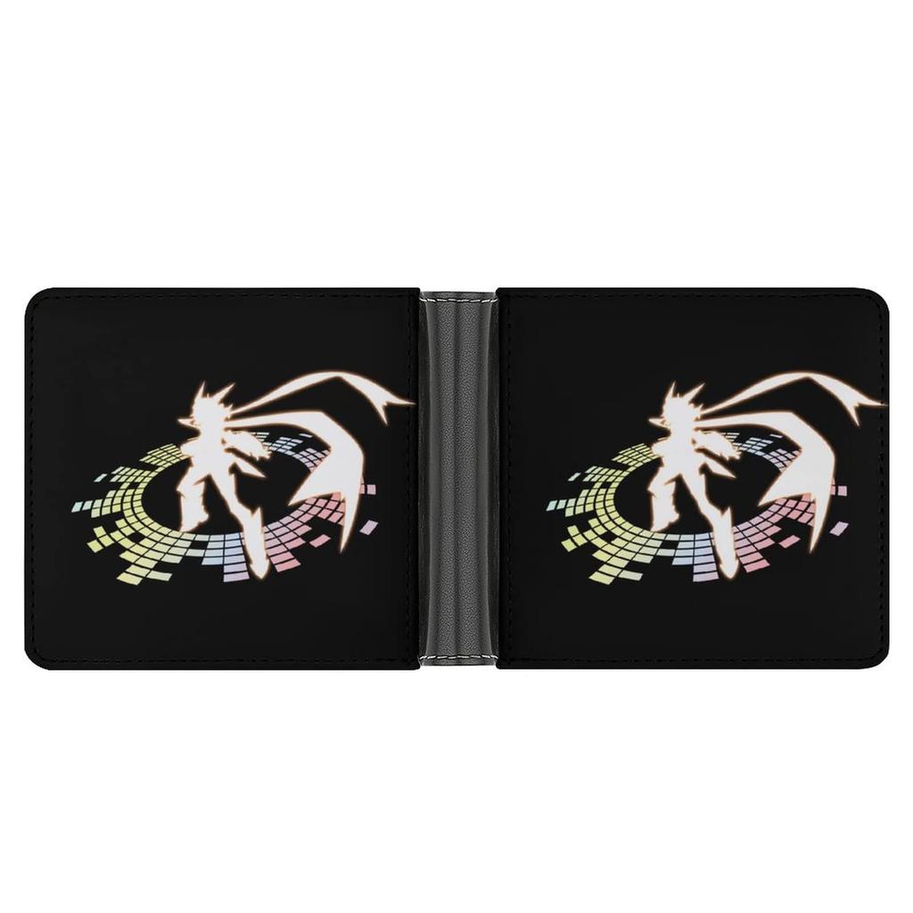 Symphogear Men's Bi-fold Leather Wallet with Coin Purse, Women's Bi-fold Wallet, Slim Wallet, Small Wallet, Popular, Business, Coin Purse, Father's Da
