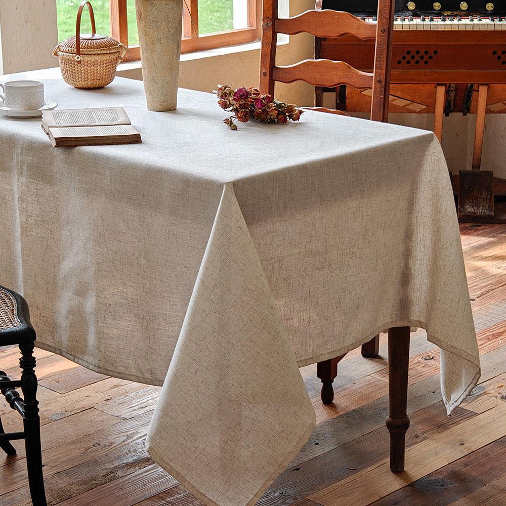 

Cotton Linen Tablecloth Dust-Proof Table Cover For Kitchen Dinner Picnic Table Cloth Wedding Home Party Dining Banquet Decor 60X60cm