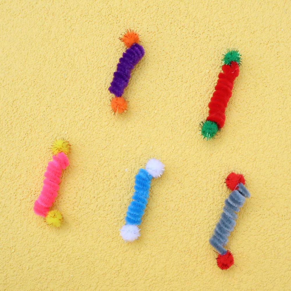 20pcs Plush Small Spring Cat Toy Candy Ball Throwing Ball Pet Toy