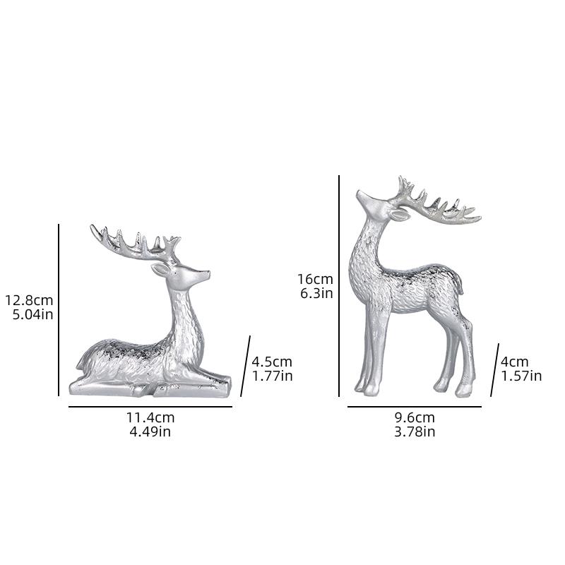 Рождественский набор оленей из смолы, праздничные украшения для дома, спальни и гостиной, декор для создания рождественской атмосферы