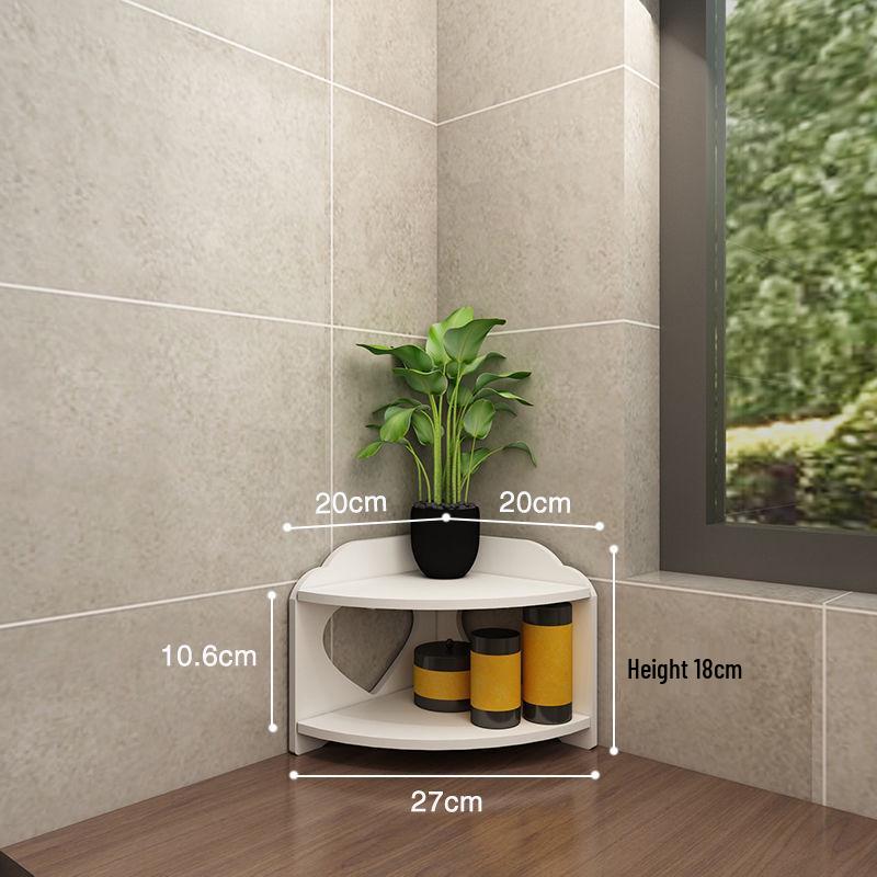 Угловая полка для хранения в ванной - Пластиковая треугольная полка для туалетных принадлежностей