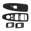4pcs Carbon Fiber Style Window Lift Switch Frame Trim for BMW X1 16 19