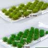 32PCs/Set Simulation Grass Nest Model Sand Scene DIY Material Realistic Grass Tufts Miniature Grass Bushes Plant Cluster Scenery