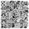 Fantasy Gothic Witch Stickers Black White DIY Toys Gift Decorative Decal for Laptop Phone Scrapbook Diary Luggage Waterproof
