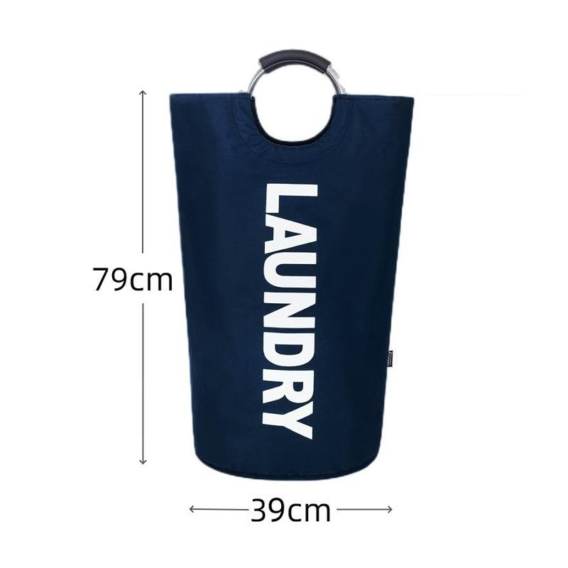 90L Super Duży Kosz na Pranie Tkanina Oxford Wodoodporna Torba na Pranie Kosz na Przechowywanie Brudnych Ubrań Składany Kosz na Pranie Podróżny