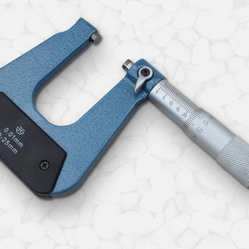 High Precision Deep Bow Frame Micrometer U-shaped Plate Thickness Micrometer Portable Measuring Tool 203-01-000 	 0-25 mm