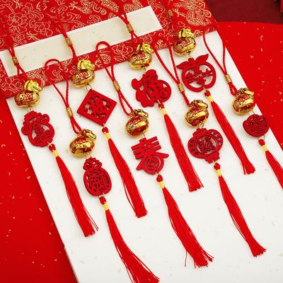 2026 Horse Year Golden Plastic Fortune Pendant Zodiac Horse Lucky Spring Festival Home Car Hanging Ornaments New Year Gifts