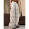Plus Size Women's High Waist Lace Wide Leg Pants - Summer Thin, Hollow Out, Loose, Slimming, Casual Straight Leg Design