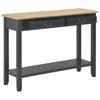 Console Table Black 110 X 35 X 80 Cm Wood