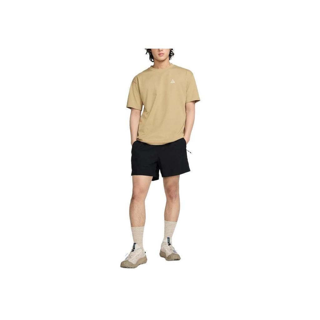 Nike Max90 ACG Back Logo Print Loose Comfortable Fashion Short Sleeve T-Shirt Men Tops Parachute-Beige HJ0799-297