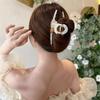 2024 Large Love Heart Claw Hair Clip - Women's Stylish Color Block Shark Clip for Updo