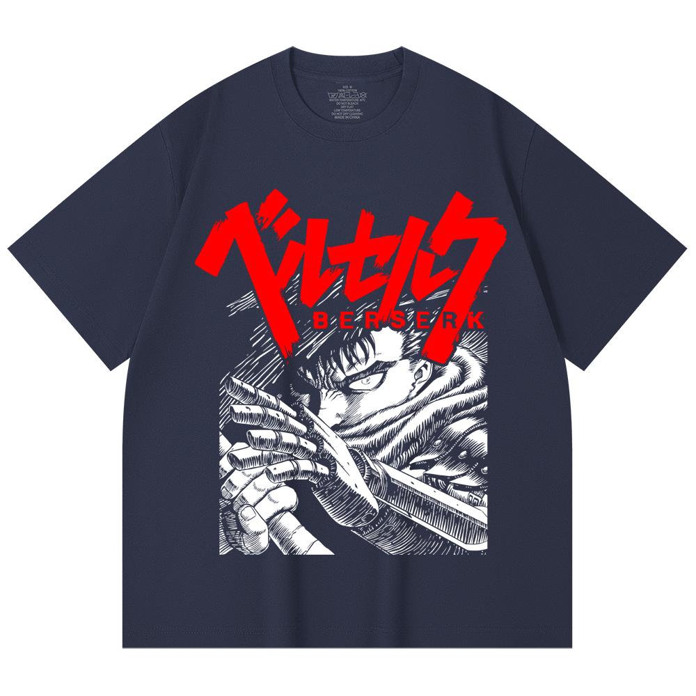 230 Gsm 100% Cotton Berserk V13 Print Unisex Heavy Cotton T Shirt