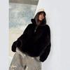 Popular personalized imitation mink fur jacket environmentally friendly artificial fur new women's clothing pullover plush top
