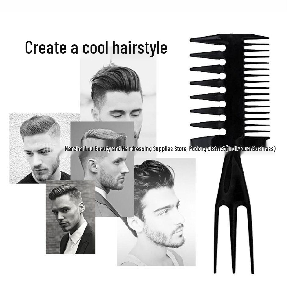 Men's Wide-Tooth Textured Comb for Hair Styling