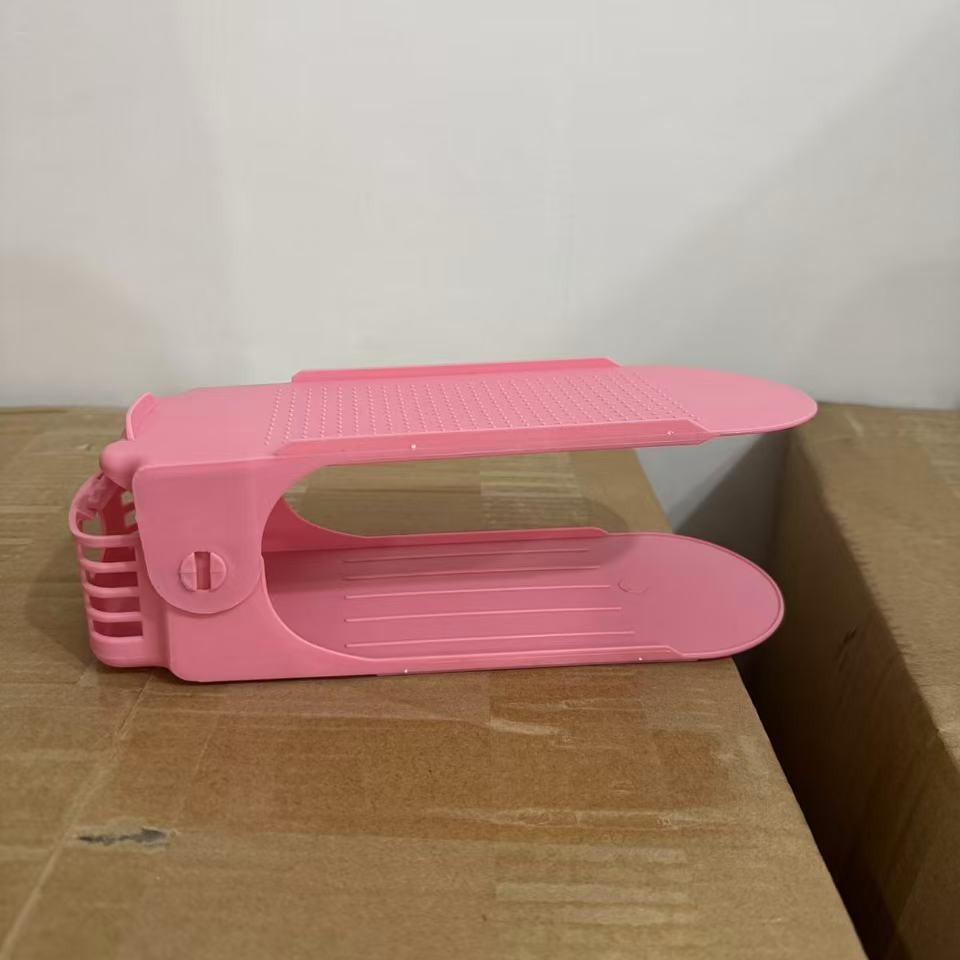 Suporte de sapatos ajustável de camada dupla de 10 peças, espessado e economizador de espaço, suporte para armazenamento de sapatos, suporte para sapatos de salto alto com fundo plano