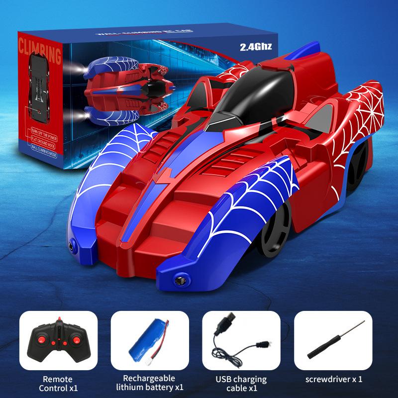 Dual Mode Wall-climbing Vehicle Stunt Wall-climbing Car Electric Remote-controlled Car with Rechargeable Lithium Battery for Boy Christmas Gifts Toy