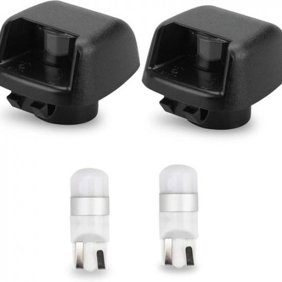 License Plate Lights, Led Rear Bumper Tag Lamp with Housing Cover housing+bulbs