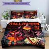 3pcs Bedding Set Halloween Pumpkin Includes 1 Comforter + 2 Pillowcases, Without Pillow Inserts, Soft Comfortable, Lightweight Breathable, P