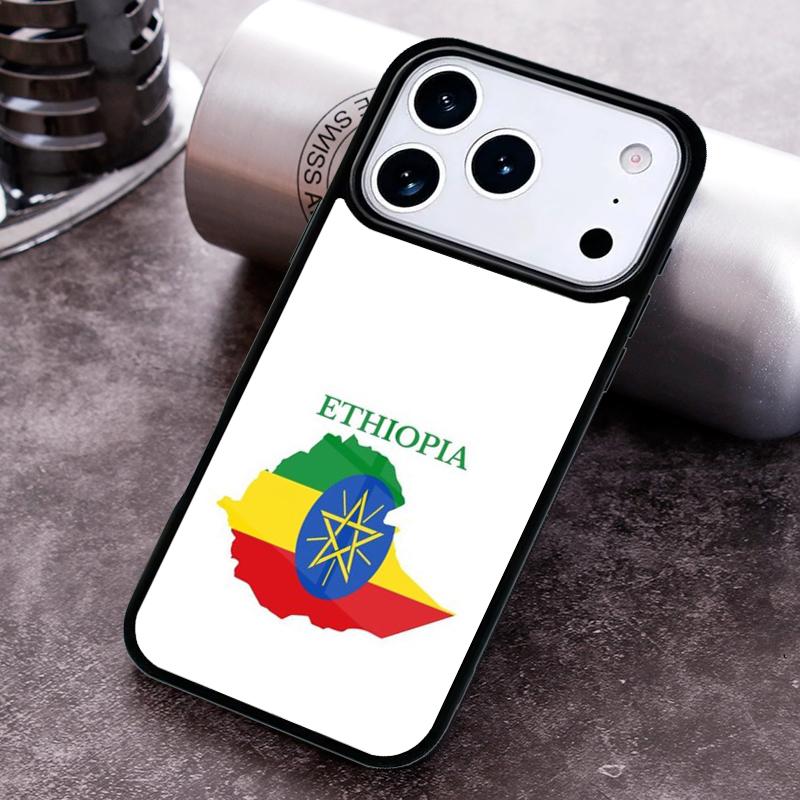Ethiopia Flag Phone Case for iPhone 17 16 15 Pro Max Air 14 13 12 11 Plus Shockproof Cover