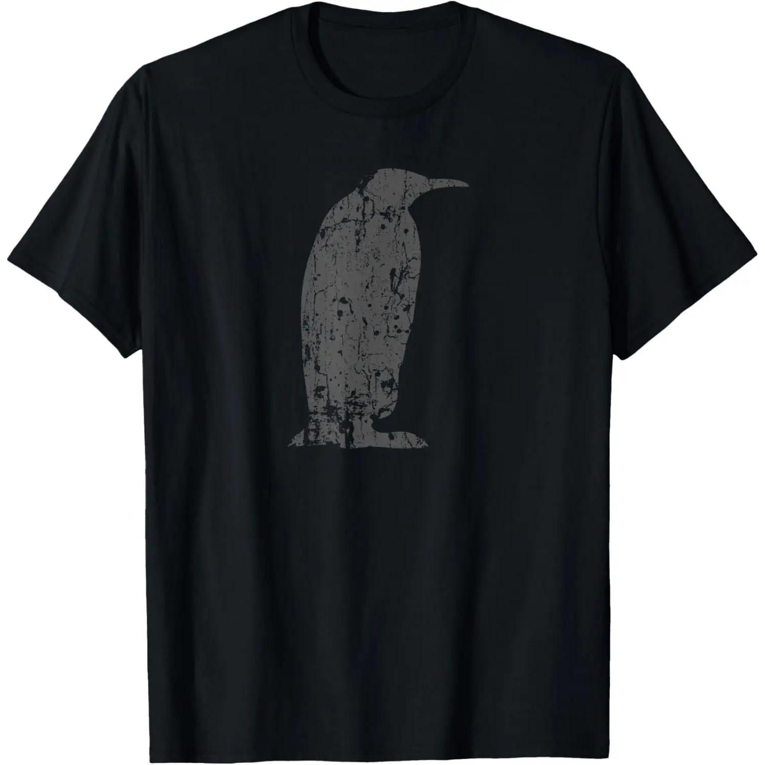 Penguin Vintage Design - Penguin Print T-Shirt S чёрный