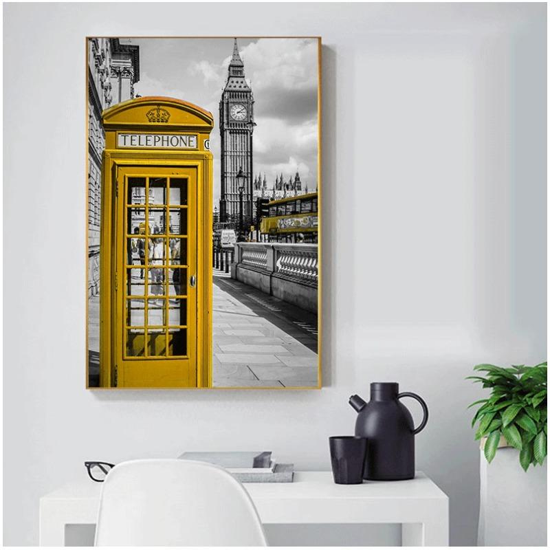 Nordic S And Prints Paintings For Living Room Wall Art Decorative Pictures Canvas Print City London Paris Landscape