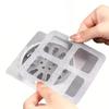 [Bathtub Drain Hair Catcher] 7pcs Pack Adhesive Bathtub Drain Hair Catcher - Plastic Mesh Drain Protector with Grid Cover,