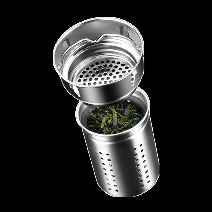 304 Stainless Steel Tea Strainer with Glass Thermos Cup and Separator