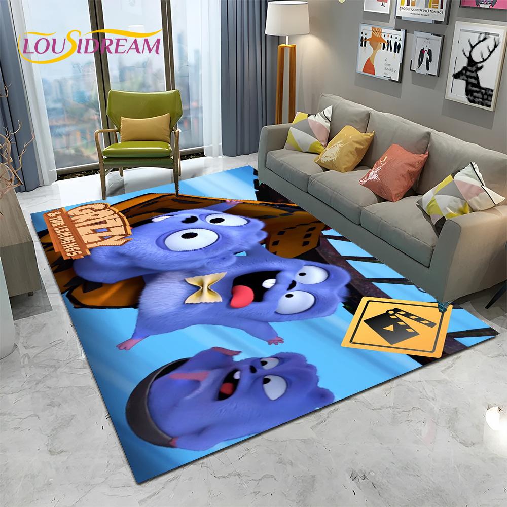 Cartoon Grizzy and The Lemmings Carpet Rug for Home Living Room Bedroom Sofa Doormat Decor,kids Area Rug Floor Mat
