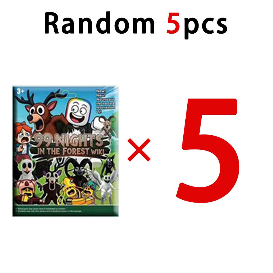 NEW 1-24pcs 99 Nights in The Forest Action Figure Deer Owl Goat Figurine Desktop Decoration Model Ornaments Fans Christmas Gifts