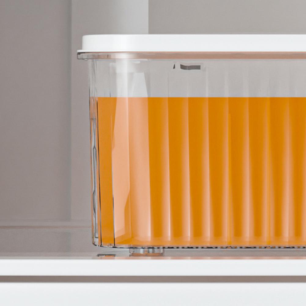 5L Refrigerator Juice Pitcher with Faucet & Bracket Home Plastic Beverage Dispenser Filter Drink Container for Home Kitchen