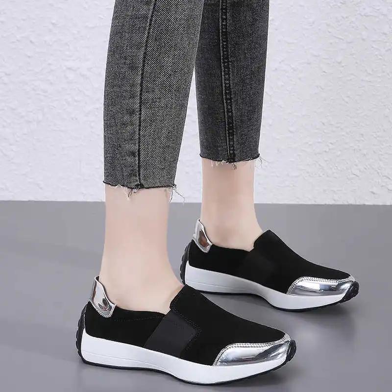 Dames Wandelschoenen met Platte Hak Playform Groene Sneakers Dames Bergschoenen Voor Dames Sneakers Sport Sapatos Releases