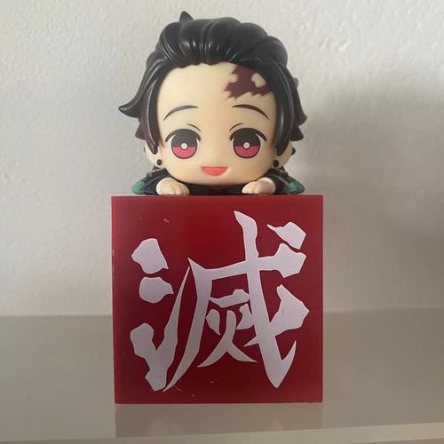 Japanese Bandai Genuine Scale Model Demon Slayer Q Edition Series Model Kamado Tanjirou Nezuko Action Figure Toys