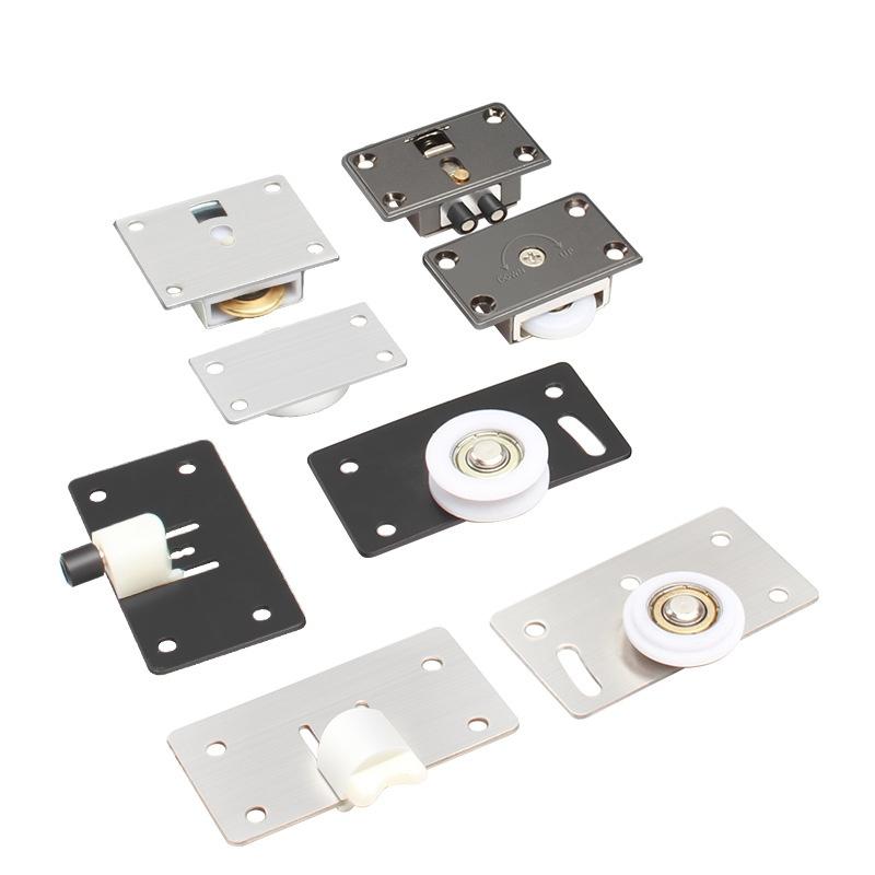 Sliding Door Wheels Pulley Rollers Stainless Steel Furniture Hardware Wardrobe Sliding Door Adjustable Wheels