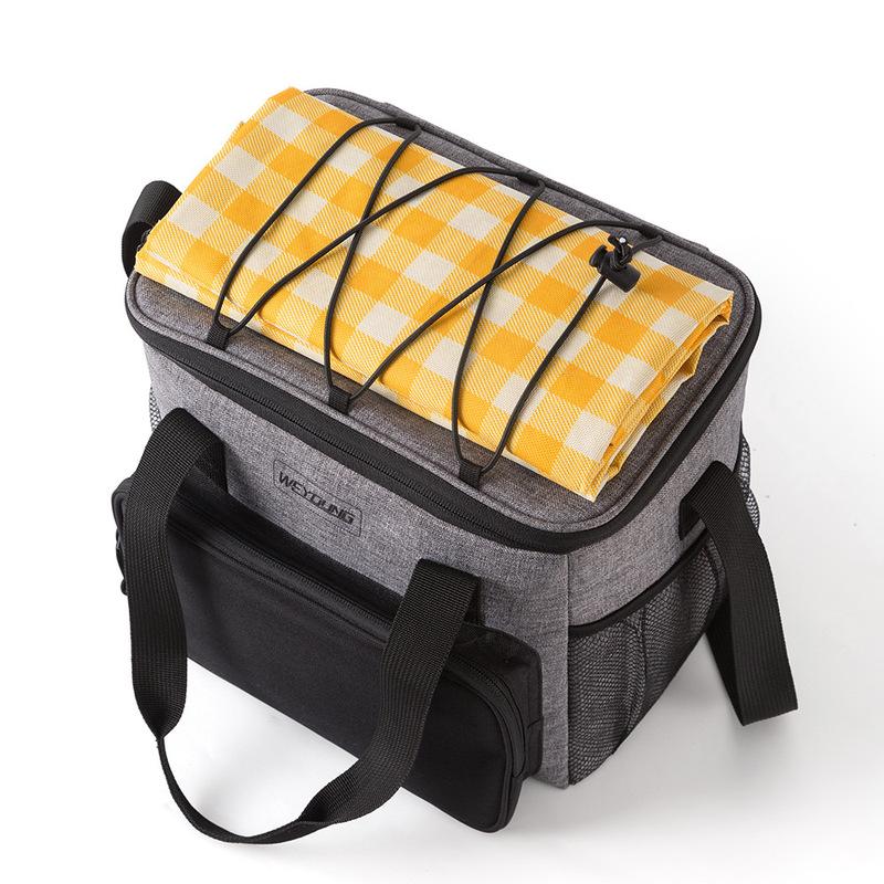 14L Portable Thermal Lunch Bag Food Box Durable Waterproof Cooler Ice Insulated Case Camping Oxford Dinner Backpacks Icebox