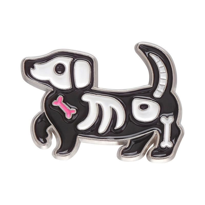 Charming Metal Crane Shape Brooch Fashionable And Decorative Enamel Pin All For