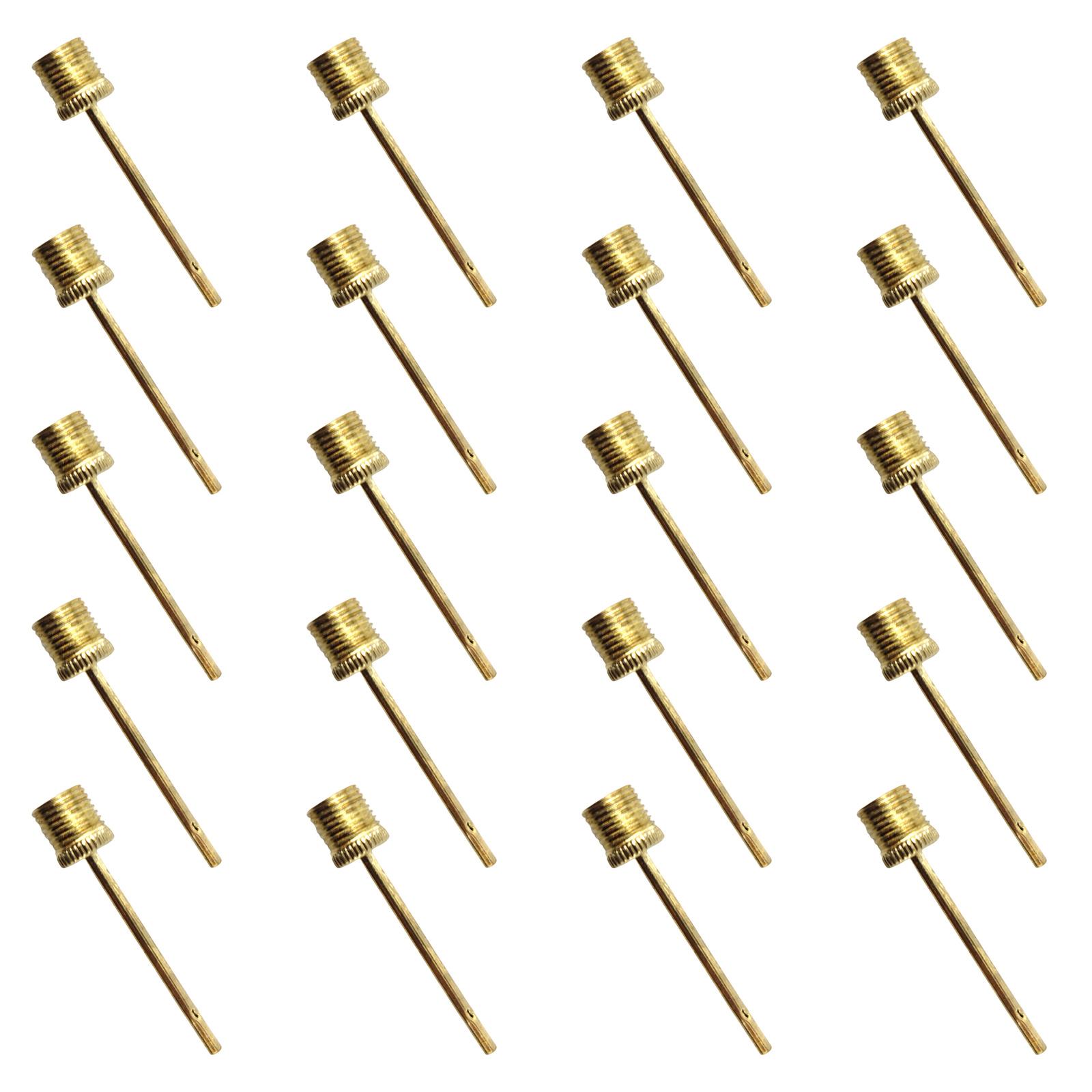 

20 шт. Надувной адаптер воздушного клапана Иглы для насоса Игла из нержавеющей стали для клапана футбольного баскетбольного мяча золотой