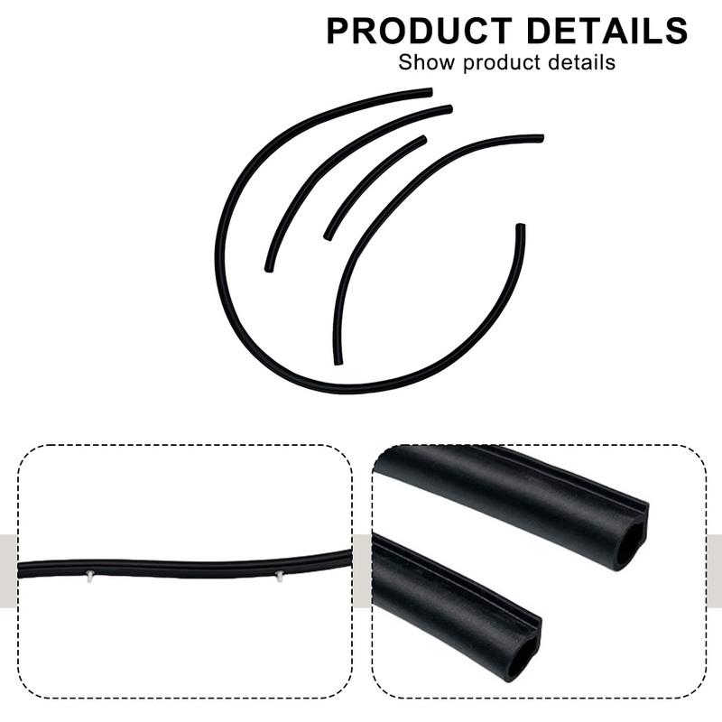 Rubber Trim Weatherstrip Weatherproofing For Hood Replacement Installation Made For 2001-2006 Models For Pajero 2001-2006