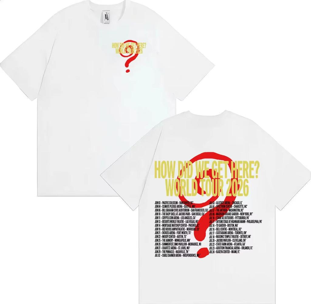 Streetwear Louis Tomlinson How Die We Get Here Double Sided Print Tees Pure Cotton TShirts Hip Hop 2026 Tee Shirt Streetwear