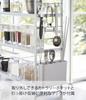 Yamazaki Jitsugyo 3257 Above the Sink Kitchen Storage Rack White W58 X D16 X Tower Kitchen Rack Seasoning Rack with Cutlery Pocket Approx. H45.5cm