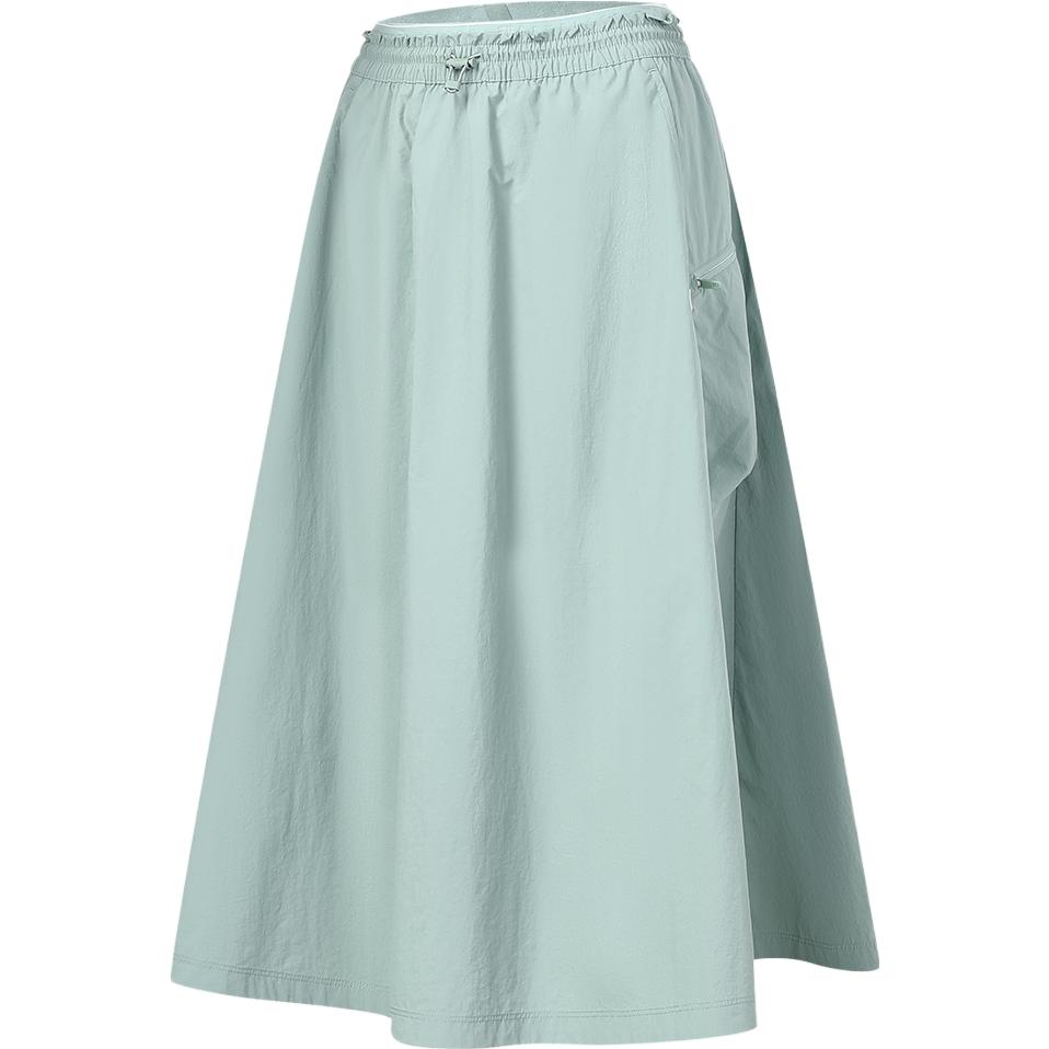 Fila Woven Skirt 2023 Autumn New Simple Loose Sports Outdoor Style Skirt Women Skirts Aqua-Mist A11W337301F-DG