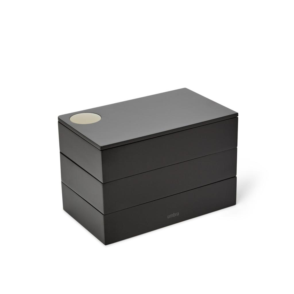 Umbra Jewelry Box Black Spindle Box Accessory Storage Small Items Case [Official]