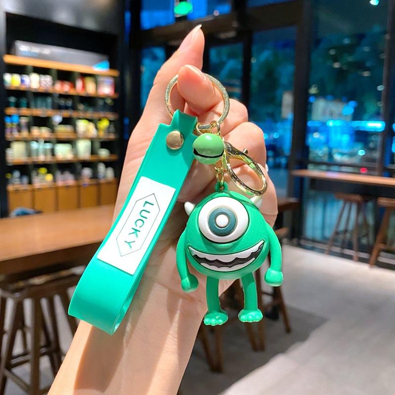 Creative Cartoon Monster University Keychain Cute Hair Monster Big Eyed Boy Key Chain Men S And Women S Bag Pendant large size