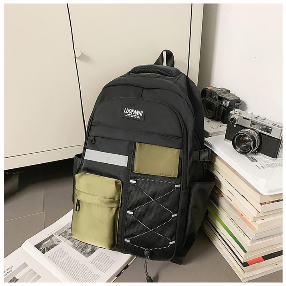 Outdoor couple backpack niche tide brand Japanese Harajuku backpack large capacity campus junior high school student tooling bag