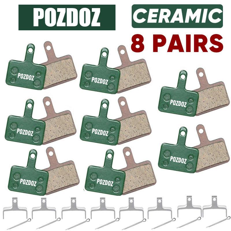 POZDOZ  MTB Ceramic Road Brake Pads for SHIMANO B01S B05S Mountain Bicycle Hydraulic Disc Brake Pads Bike Cycling Parts