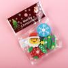 Funny Christmas Erasers Kawaii Christmas Eraser Set Stationery Prize Gift  Primary School Student