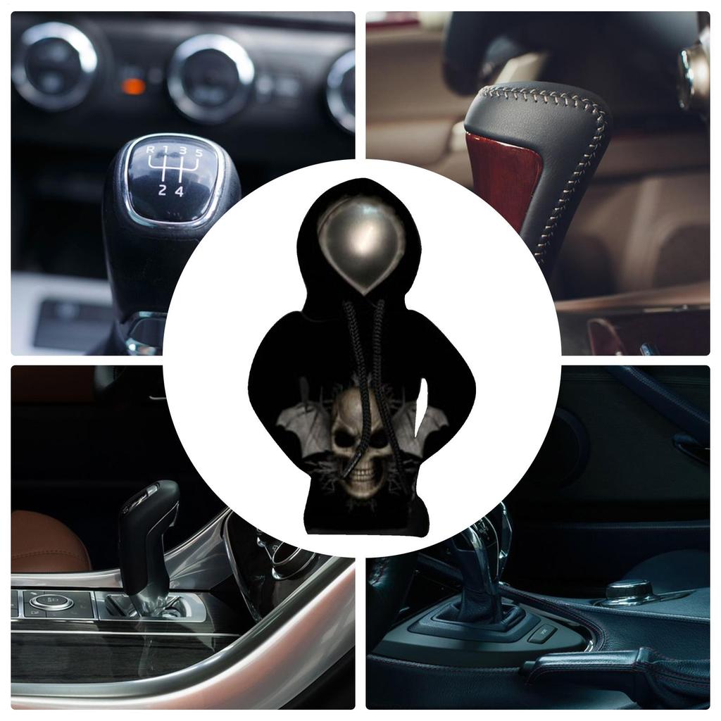 Shift Knob Hoodie Creative Funny Skull-Themed Cover Shift Knob Hoodie For Fun Lifestyle Personal Hobby Daily Fashion Home