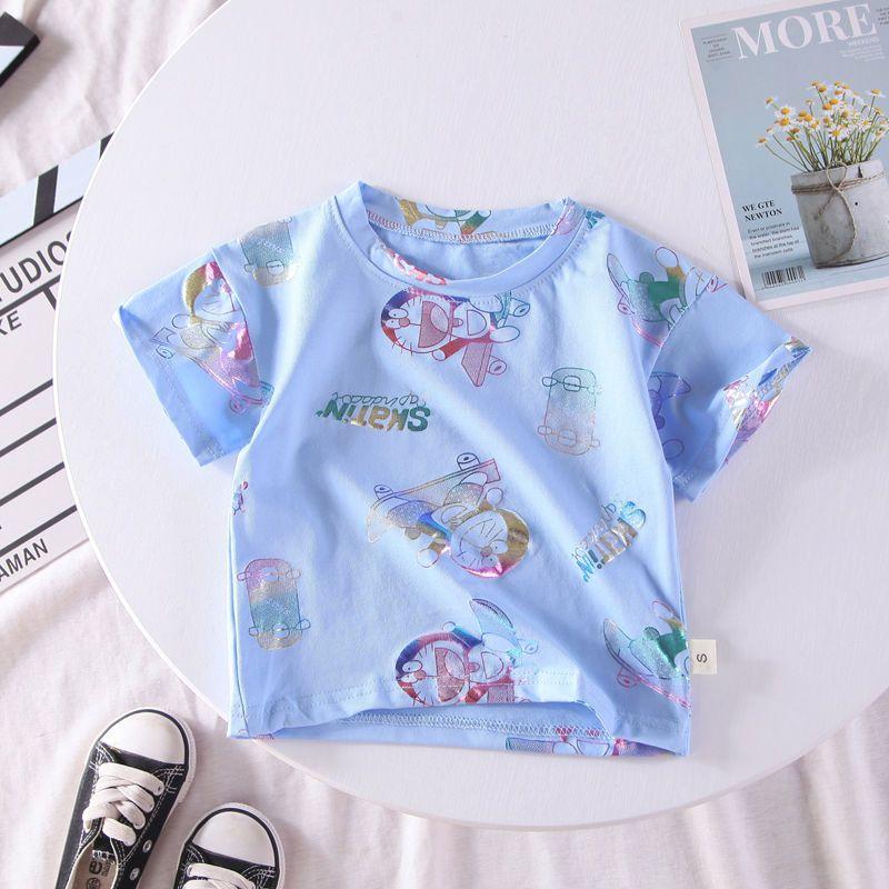 Boys' Short Sleeved Summer Clothes Baby's T-shirt Thin Design Boys' and Girls' Baby Tops for Summer