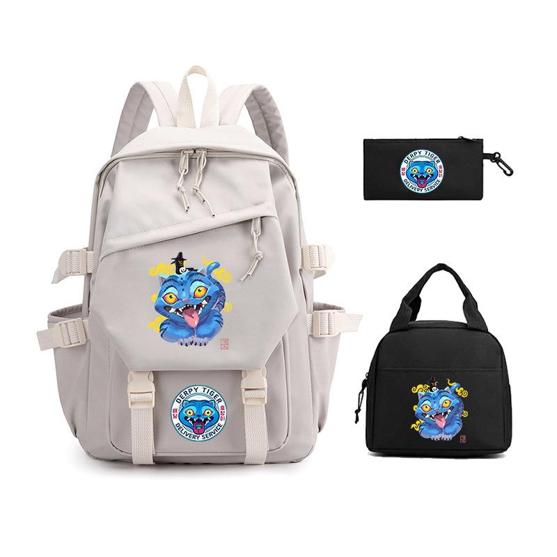 Demon Hunter Girl Group has the same peripheral cartoon printing children's backpack lightweight primary and secondary school schoolbag